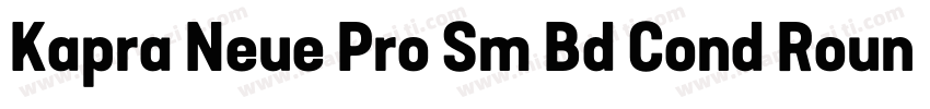 Kapra Neue Pro Sm Bd Cond Rounded字体转换